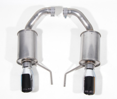 Roush Mustang EcoBoost/GT Dual-Tip Axle-Back Exhaust - Polished Tips (2024-2026)
