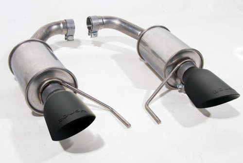 Roush Mustang EcoBoost/GT Dual-Tip Axle-Back Exhaust - Black Tips (2024-2026)