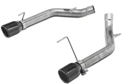 Pypes Mustang GT/GT500 Muffler-Delete Axle-Back Exhaust - Black Tips (2005-2010)