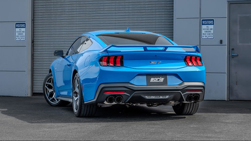 Borla Mustang GT ATAK Cat-Back Exhaust - Quad Black Center Carbon Fiber Tips (2024-2026)