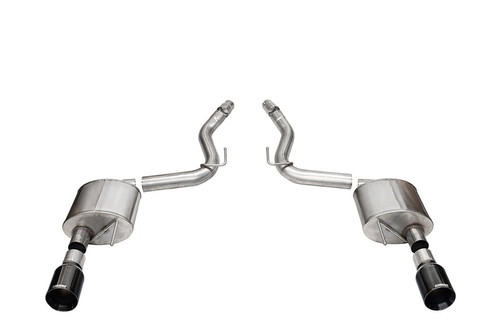 Corsa Mustang GT Sport Axle-Back Exhaust - Dual Straight-Cut Black PVD Tips (2024+)