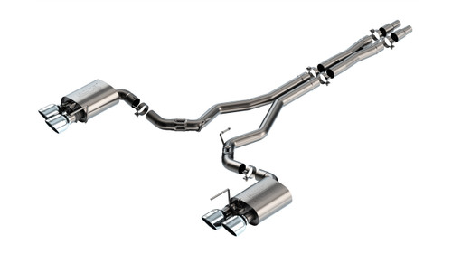 Borla Mustang Dark Horse ATAK Active Cat-Back Exhaust - Quad Chrome Tips (2024+)