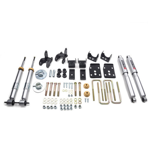 Belltech F-150 2WD/4WD Complete Lowering Kit w/SP Shocks, +1in to -3in F / -4in R (2015-2020)