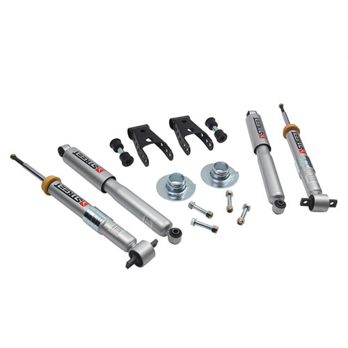 Belltech F-150 2WD/4WD Lowering Kit w/SP Shocks, +1in to -3in F / 2in R (2015-2020)
