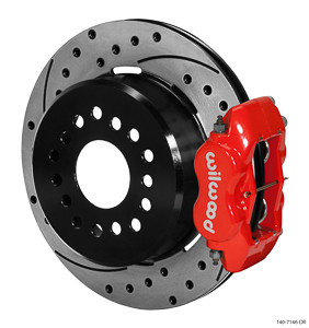 Wilwood Forged Dynalite Pro-Series Rear Brake Kit w/ Park Brake - Red (1987-1993)