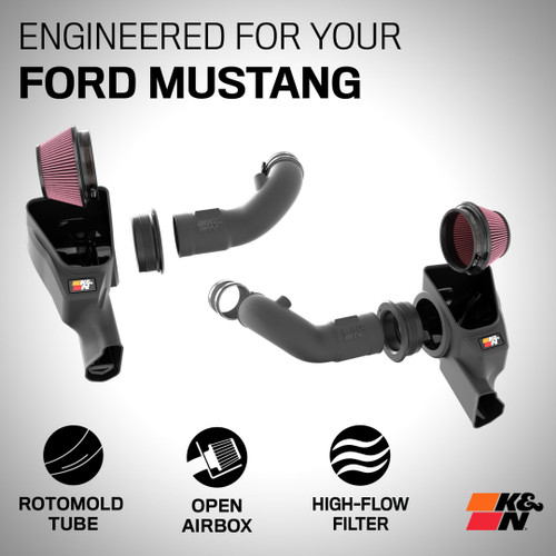 K&N Mustang 5.0L Cold Air Intake System (2024-2026)