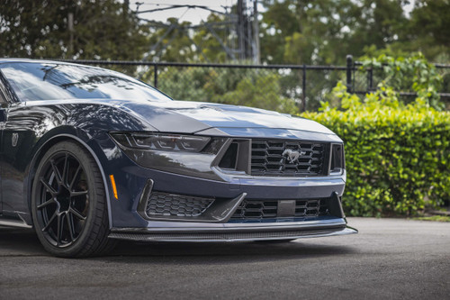 DX Carbon Mustang Dark Horse Carbon Fiber Upper Headlight Trim (2024+)