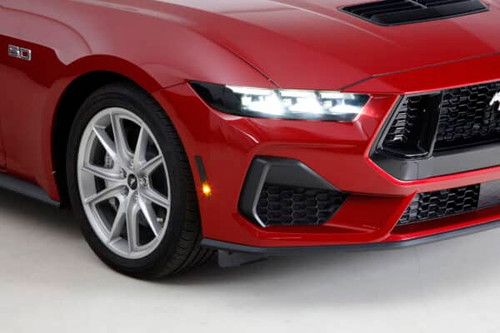 GTS Mustang Headlight and Corner Marker Covers - Smoke (2024-2026)