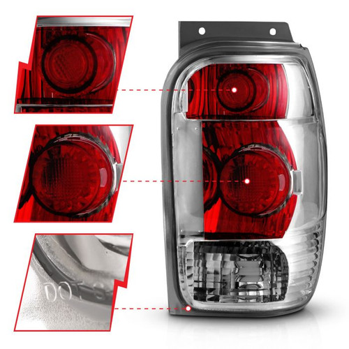 Anzo Explorer Taillights Chrome (1998-2001)