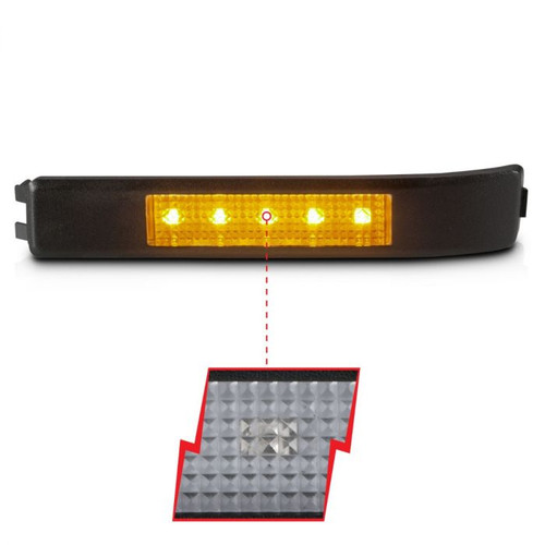 Anzo F-150 LED Mirror Lights Clear w/ Amber LED (2009-2014)