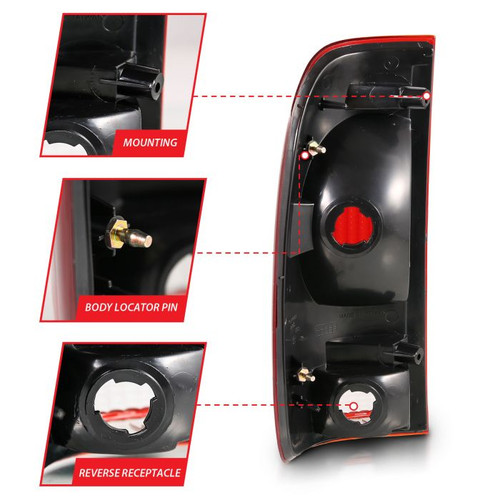 Anzo F-150 Taillight Red/Clear Lens (1997-2003)