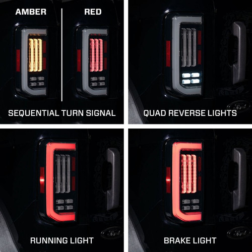 Form Lighting Bronco LED Taillights - Smoked (2021-2024)