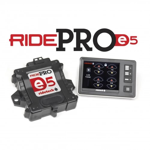Ridetech RidePro E5 Air Ride Suspension Control System - 3 Gallon Single Compressor, 1/4in Valves