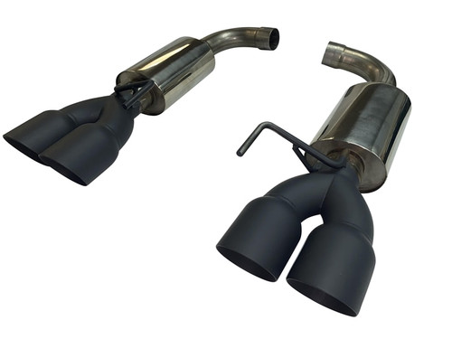 MRT 91U920B Mustang GT Sport Touring Axle Back Exhaust - Black Quad Tips (2018+)