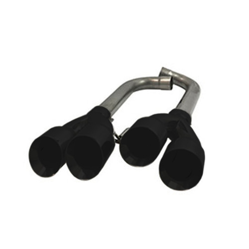 MRT Mustang GT Street Race Axle Back Exhaust - Black Quad Tips (2018+)
