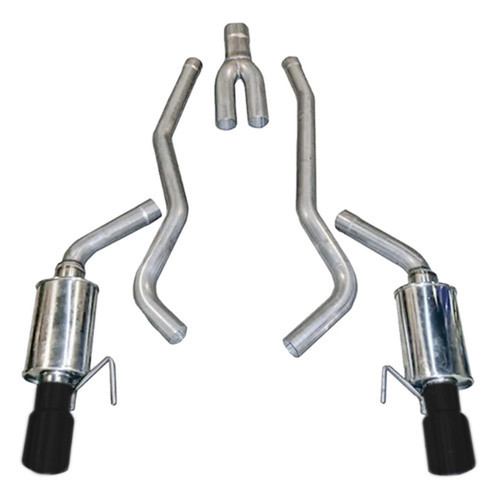 MRT Mustang EcoBoost Sport Touring Cat Back Exhaust - Black Quad Tips (2015+)