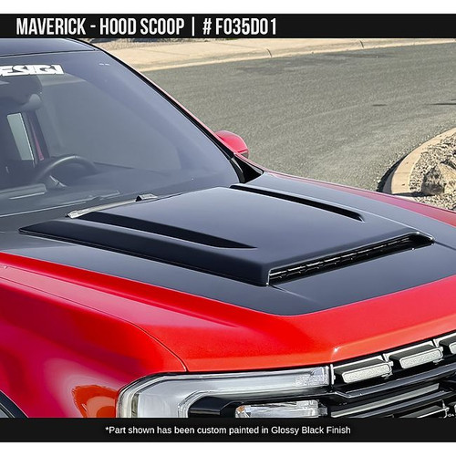 AirDesign Maverick Hood Scoop - Satin Black (2022-2026)