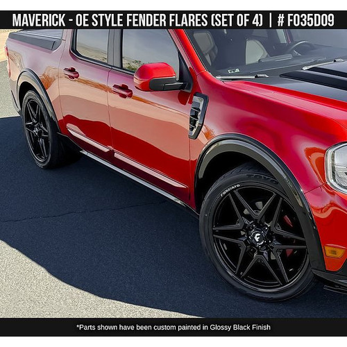 AirDesign Maverick Fender Flare Set - Satin Black (2022-2026)