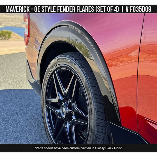 AirDesign Maverick Fender Flare Set - Satin Black (2022-2026)