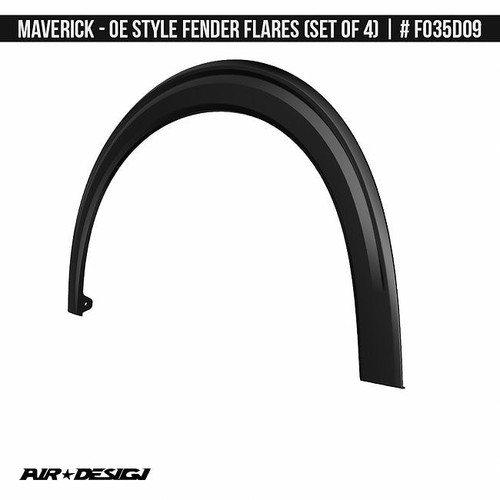 AirDesign Maverick Fender Flare Set - Satin Black (2022-2026)