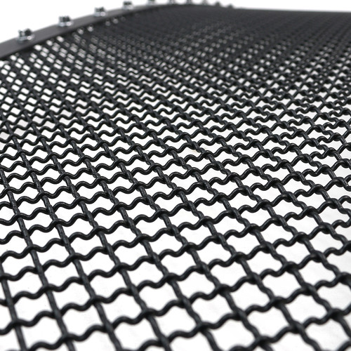 Spec-D Tuning F-250 Stainless Steel Mesh 3 Piece Front Grill Insert - Black (2000-2004)