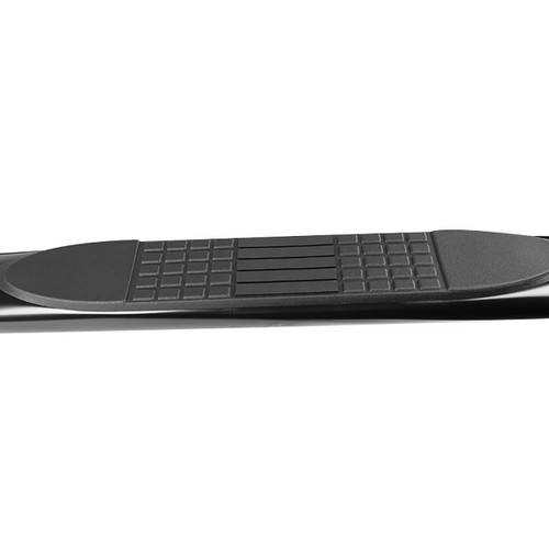 Spec-D Tuning F-150 SuperCab / Super Crew 4" Stainless Steel Side Step Nerf Bars / Running Boards - Black (2015-2018)