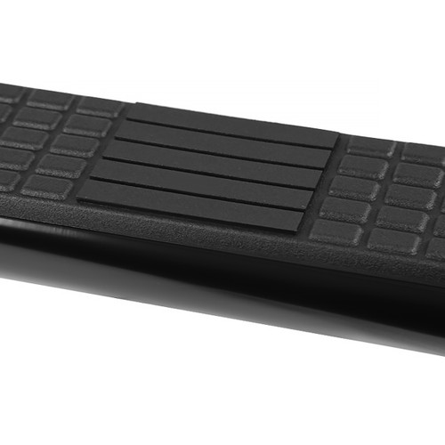 Spec-D Tuning F-150 SuperCab / Super Crew 4" Stainless Steel Side Step Nerf Bars / Running Boards - Black (2015-2018)