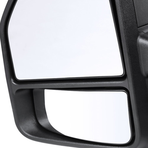 Spec-D Tuning F-150 Manual Adjusting Tow Mirrors - Black (2015-2017)