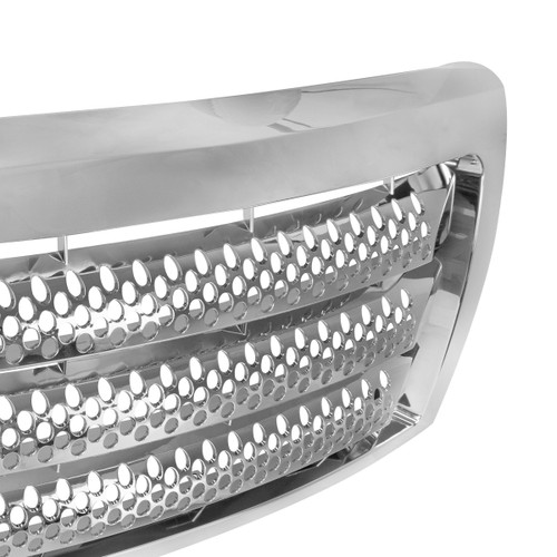 Spec-D Tuning F-150 Grated Style Front Grille - Chrome (2004-2008)