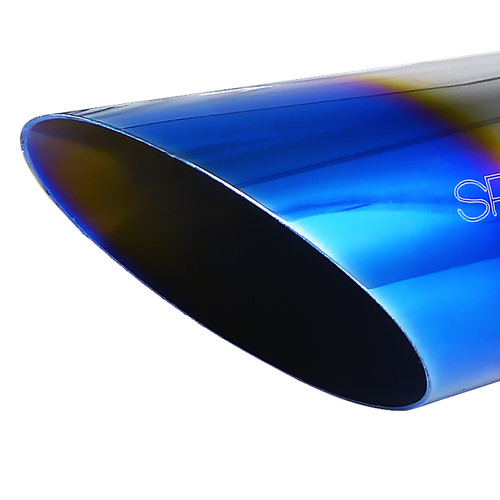 Spec-D Tuning F-150 Dual Cat-Back Exhaust System - Slanted Burnt Tips (2004-2008)