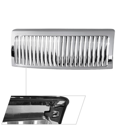 Spec-D Tuning F-150 Vertical Front Grille - Chrome (2009-2010)