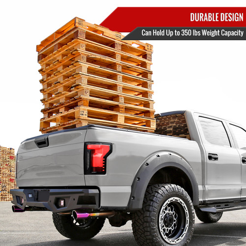 Spec-D Tuning F-150 Soft Quad Fold Bed Cover - 5.5ft Bed (2015-2023)