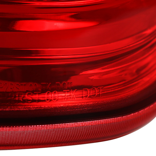 Spec-D Tuning F-150 LED Tail Lights - Chrome Housing, Red Lens (2009-2014)