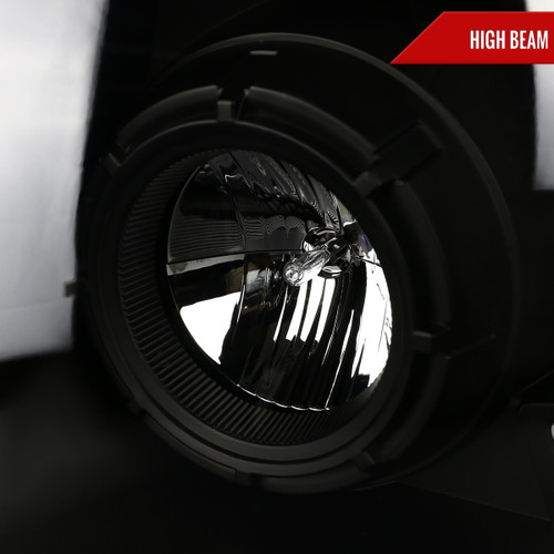 Spec-D Tuning F-150 Projector Headlights w/ Switchback Sequential LED C-Bars - Matte Black Housing, Clear Lens (2004-2008)