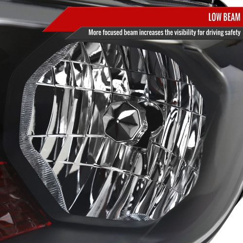Spec-D Tuning Ranger Factory Style Halogen Headlights  - Matte Black Housing, Clear Lens (2019-2022)