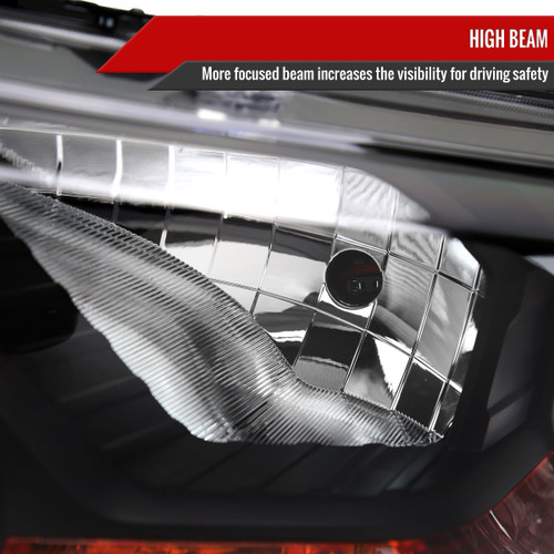 Spec-D Tuning Ranger Factory Style Halogen Headlights  - Matte Black Housing, Clear Lens (2019-2022)