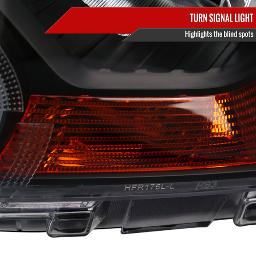 Spec-D Tuning Ranger Factory Style Halogen Headlights  - Matte Black Housing, Clear Lens (2019-2022)