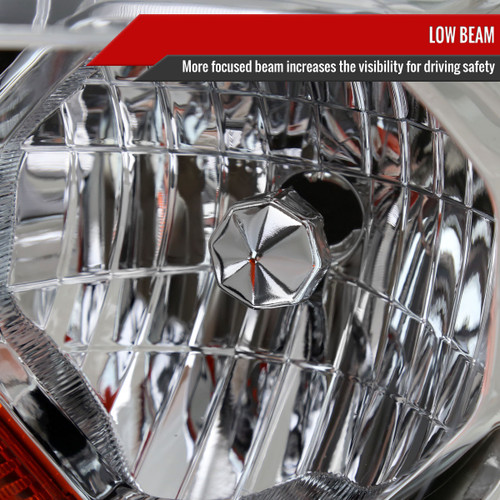 Spec-D Tuning Ranger Factory Style Halogen Headlights  - Chrome Housing, Clear Lens (2019-2022)
