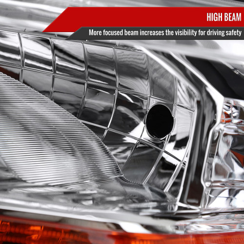 Spec-D Tuning Ranger Factory Style Halogen Headlights  - Chrome Housing, Clear Lens (2019-2022)