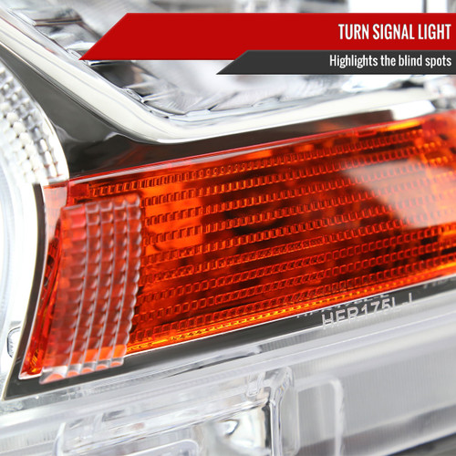 Spec-D Tuning Ranger Factory Style Halogen Headlights  - Chrome Housing, Clear Lens (2019-2022)