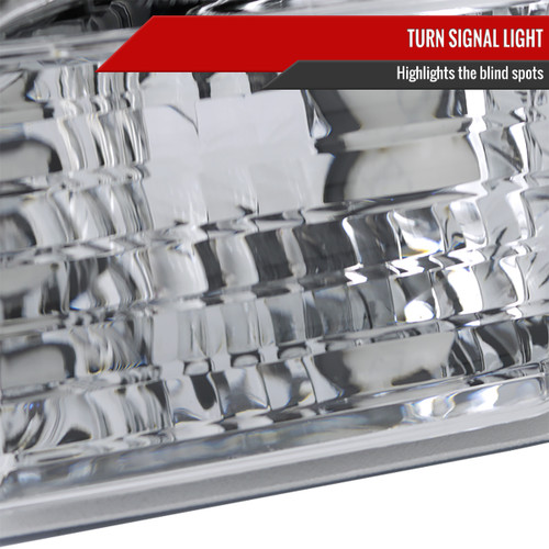 Spec-D Tuning F-150 Dual Halo Projector Headlights - Chrome Housing, Clear Lens (2009-2014)