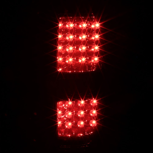 Spec-D Tuning F-150 LED Tail Lights - Chrome Housing, Smoked Lens (2009-2014)