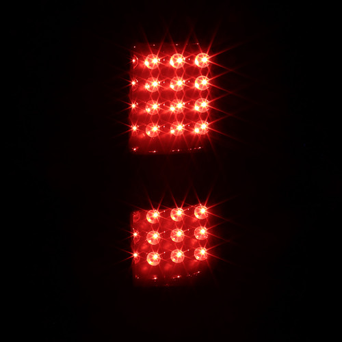 Spec-D Tuning F-150 LED Tail Lights - Gloss Black Housing, Smoked Lens (2009-2014)