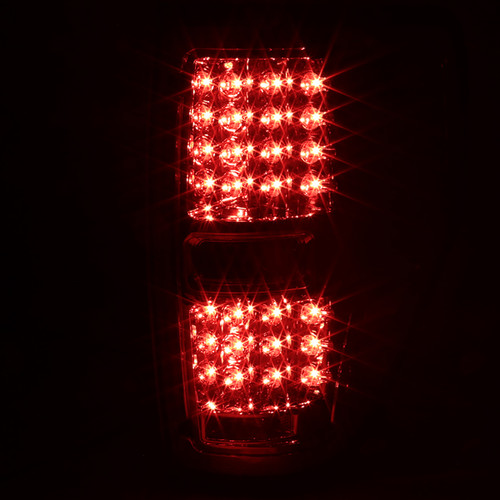 Spec-D Tuning F-150 LED Tail Lights - Chrome Housing, Clear Lens (2009-2014)