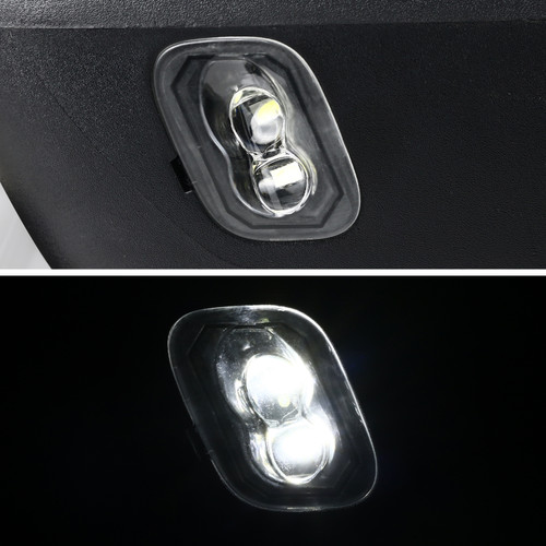 Spec-D Tuning F-150 Power Adjustable, Heated Tow Mirrors - Chrome w/ Smoked LED Turn Signals, Puddle Lights (2007-2014)
