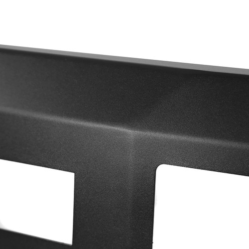 Spec-D Tuning F-250 Heavy Duty Steel Front Bumper w/ LED Light Ports - Textured Black (2011-2016)