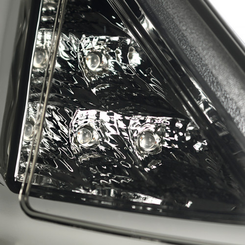 Spec-D Tuning Fiesta LED Tail Lights - Chrome Housing, Smoked Lens (2011-2013)