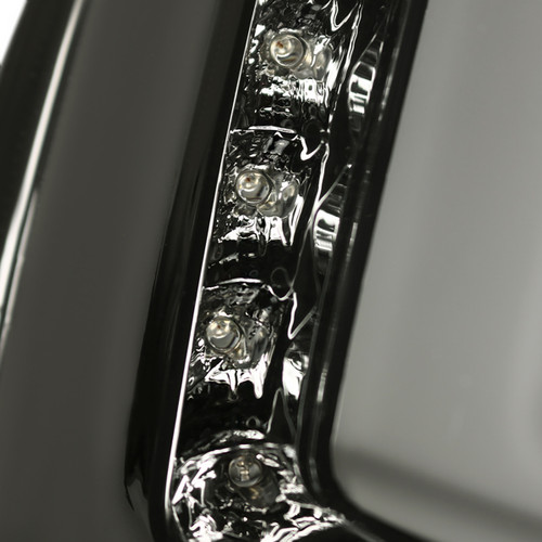 Spec-D Tuning Fiesta LED Tail Lights - Chrome Housing, Smoked Lens (2011-2013)