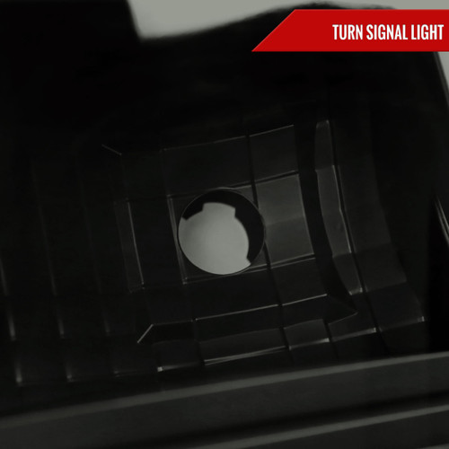 Spec-D Tuning F-250 Factory Style Headlights w/ LED C-Bars - Black Housing, Smoked Lens (2011-2016)