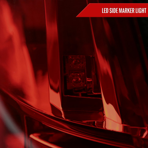 Spec-D Tuning Mustang V2 Sequential LED Tail Lights - Chrome Housing, Smoked Red Lens (1999-2004)